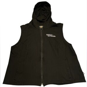Women’s Harley Davidson Hooded Embroidered Vest